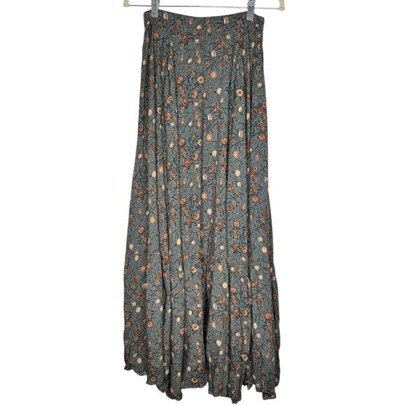 Joyfolie Dresses & Skirts - NWT Joyfolie Mia Joy Cala Maxi Skirt Teal Vine Print Size Small